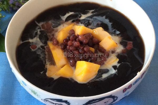 红豆芒果炼奶龟苓膏的做法图解6