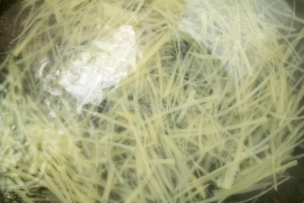 黄瓜丝土豆丝蚬子的做法图解3