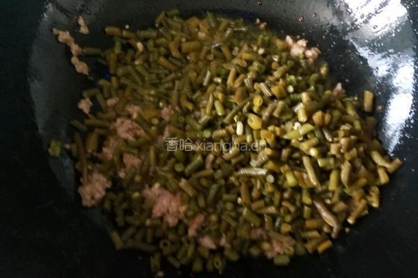 肉沫酸豆角的做法图解5