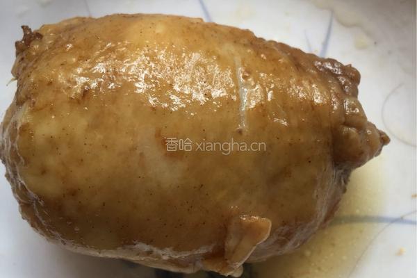 鸡腿包蛋黄的做法图解5
