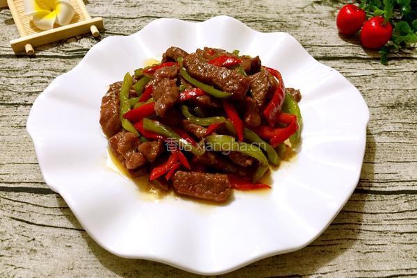 双椒炒牛肉的做法图解7
