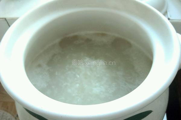 西兰花瘦肉粥（砂锅）的做法图解8