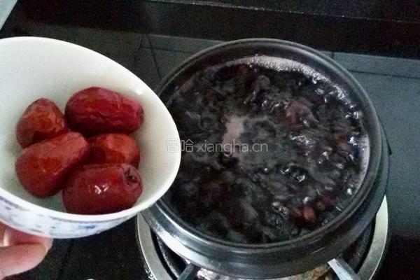 紫米红豆健康粥的做法图解7