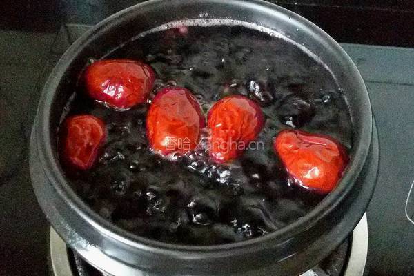 紫米红豆健康粥的做法图解8
