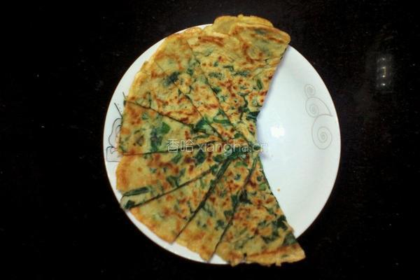 刺儿菜鸡蛋饼的做法图解7