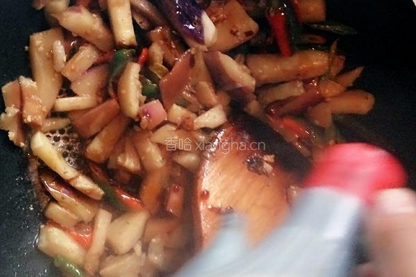 香辣茄子的做法图解8