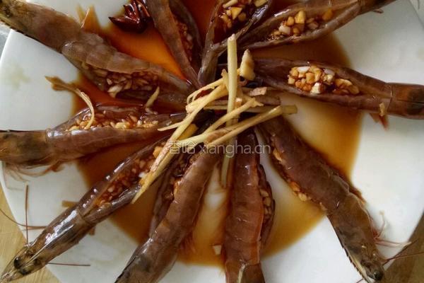 微波炉蒜蓉虾的做法图解5