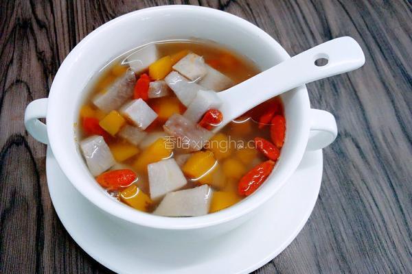 南瓜芋头甜汤的做法图解8