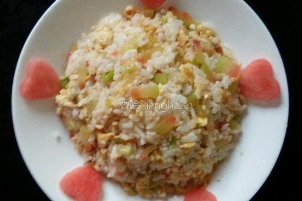 翠衣炒饭的做法图解3