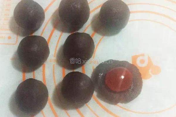 抹茶蛋黄酥的做法图解8