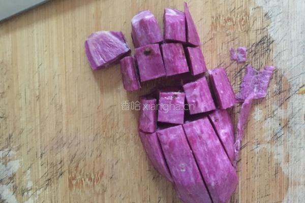 紫色珍珠（紫薯汤圆）的做法图解1