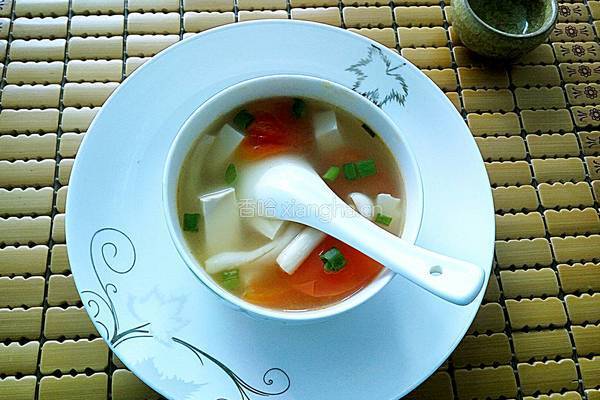 番茄豆腐汤的做法图解7