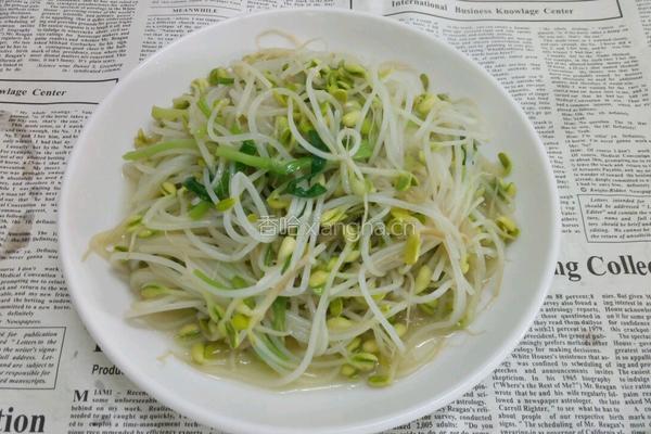 葱香豆芽的做法图解7