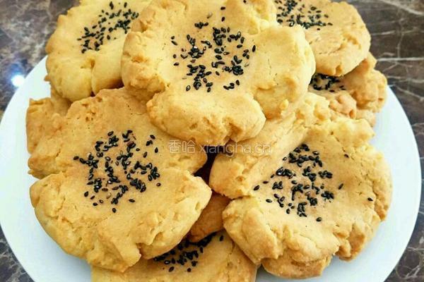 香酥黑芝麻桃酥的做法图解8
