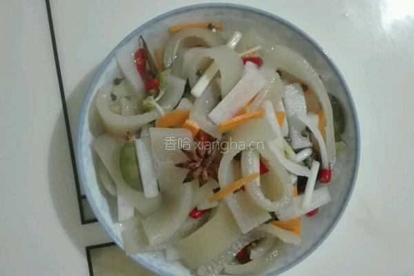 小米酸辣猪皮的做法图解7