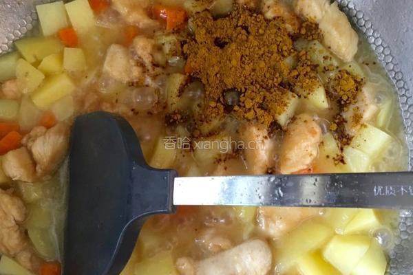 土豆咖喱鸡的做法图解7