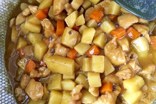 土豆咖喱鸡的做法图解8