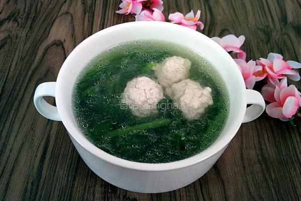 菠菜丸子汤的做法图解9