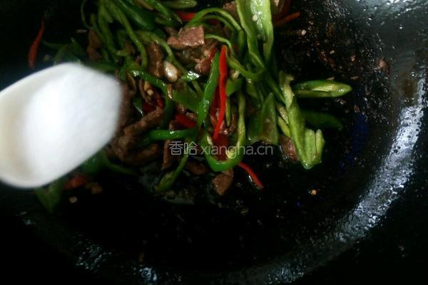 尖椒炒肉的做法图解7