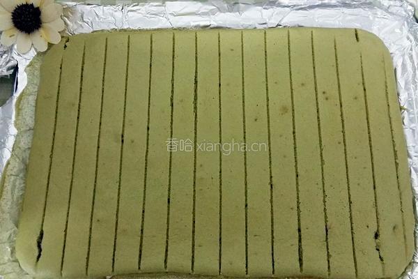 蔓越莓抹茶蛋糕卷的做法图解21