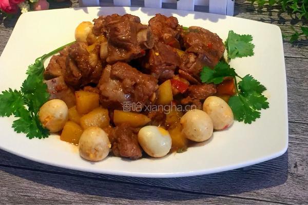 土豆鹌鹑蛋烧排骨的做法图解11