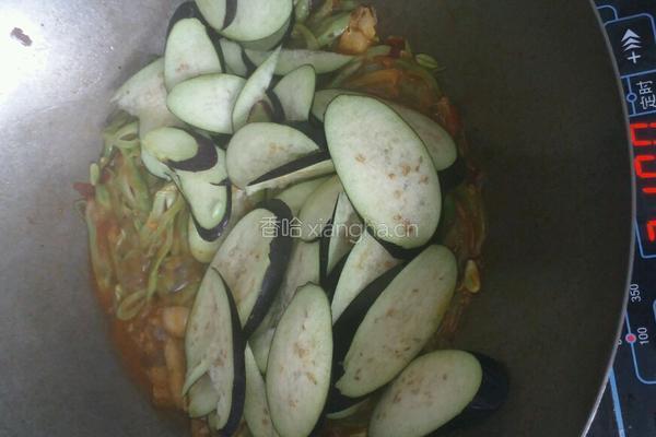 杂炒苦子金豆茄子的做法图解7