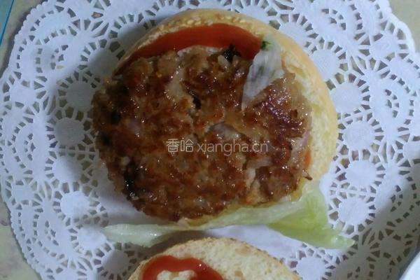 猪肉鸡蛋汉堡的做法图解10