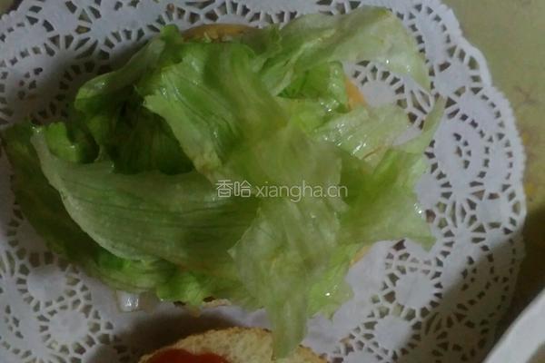猪肉鸡蛋汉堡的做法图解11