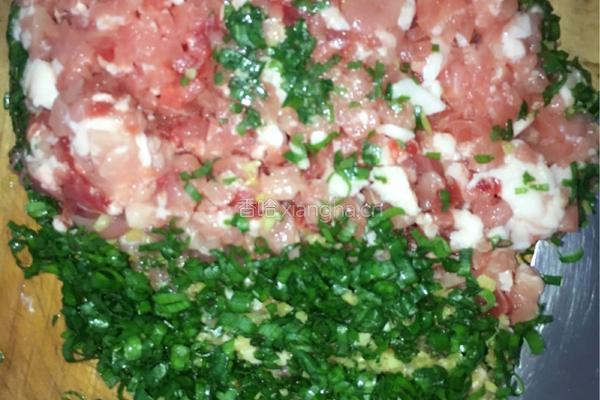 苋菜猪肉包子的做法图解3