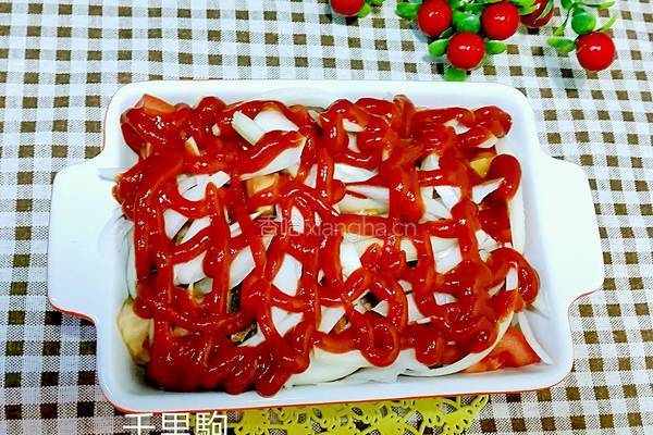 芝士焗猪排饭的做法图解8