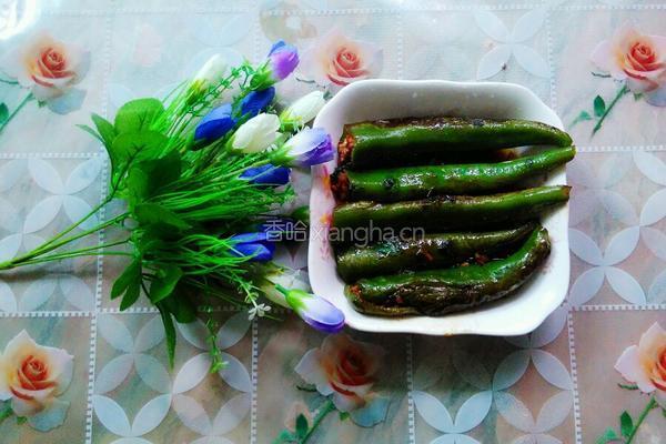 香菇肉酿辣椒的做法图解7