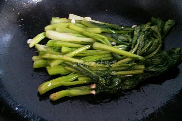 白灼菜心的做法图解3