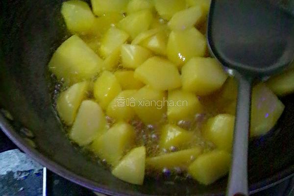 土豆焖鸭的做法图解5