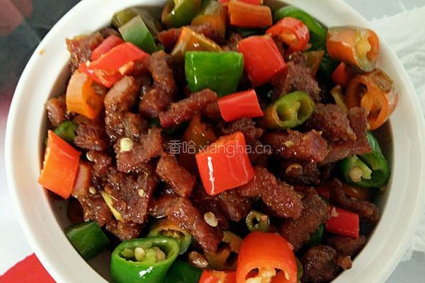 青红辣子肉的做法图解9