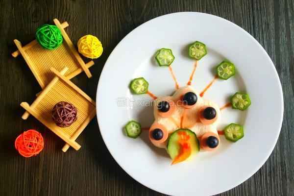 孔雀开屏三明治的做法图解6