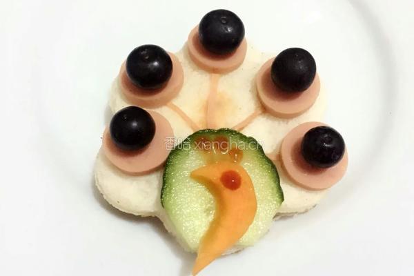 孔雀开屏三明治的做法图解5