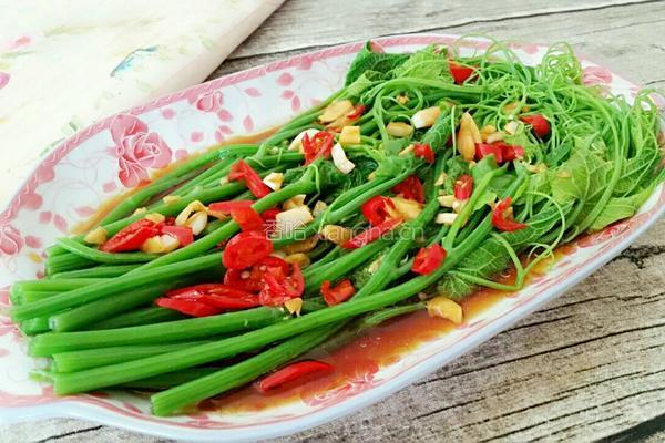 红辣椒拌龙须菜的做法图解8