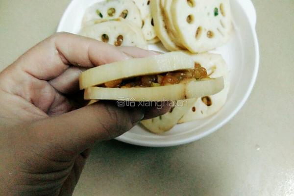 香酥莲藕夹的做法图解3