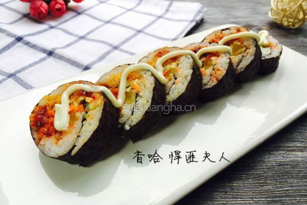 辣酱肉松寿司的做法图解8