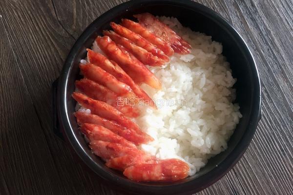 腊肠煲仔饭的做法图解3