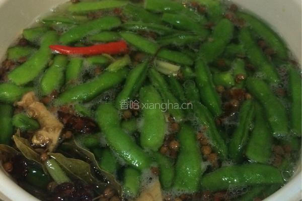 香卤毛豆的做法图解4