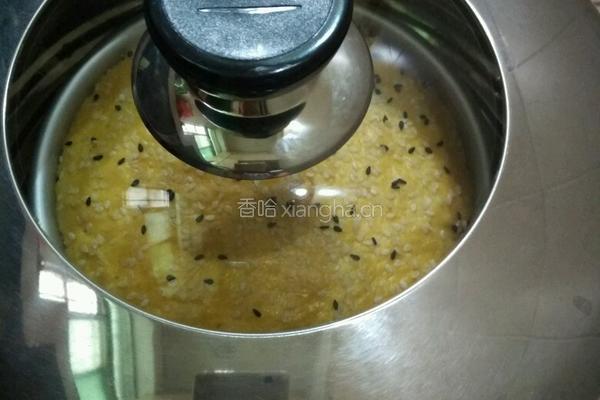 南瓜发糕（芝麻版）的做法图解8
