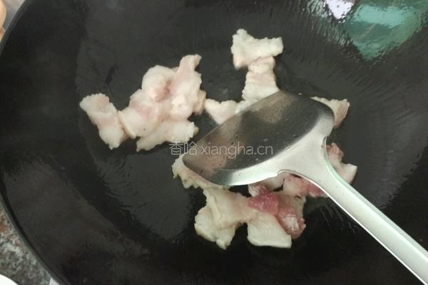 花菜煸肉的做法图解4