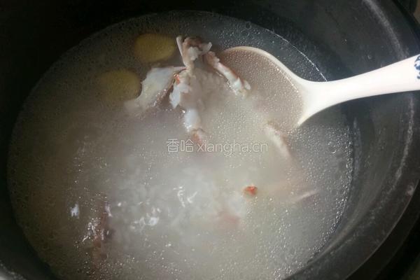 虾蟹粥的做法图解6