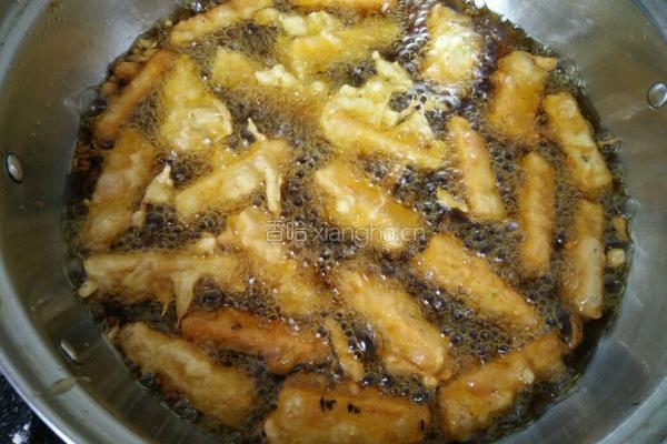 炸南瓜（葱香味）的做法图解6