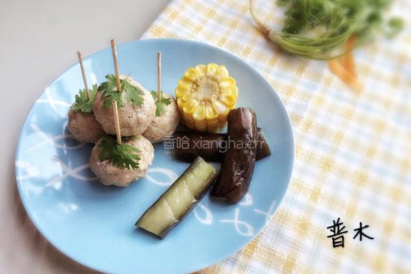 肉丸与茄子的做法图解12