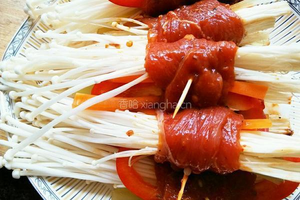 金针菇牛肉卷的做法图解5
