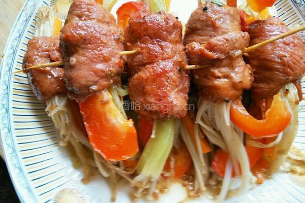 金针菇牛肉卷的做法图解7