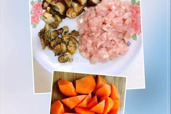 香菇瘦肉粥的做法图解1