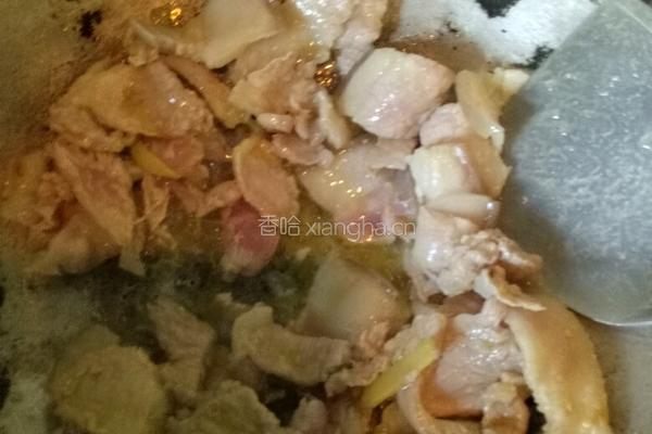 肉片炒花菜的做法图解8